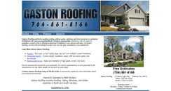 Desktop Screenshot of gastonroofing.com